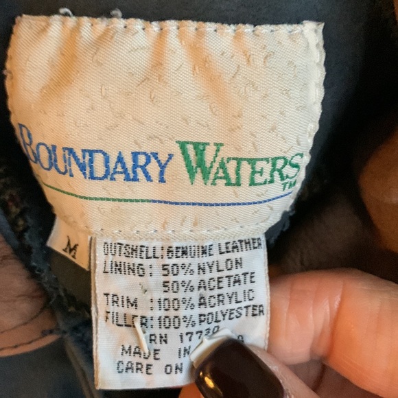 VTG Boundary Waters leather chore barn utility coat - Picture 2 of 7